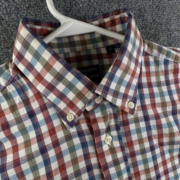Gitman Bros For Fashion Post Louisville Colorful Check Medium Button Up Cotton - Picture 7 of 16
